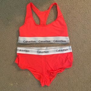 Neon Pink Calvin Klein Set